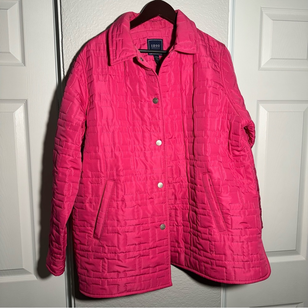 IZOD • Puffer Jacket • Pink • Pockets • 1X • Winter Attire • Snow Jacket
